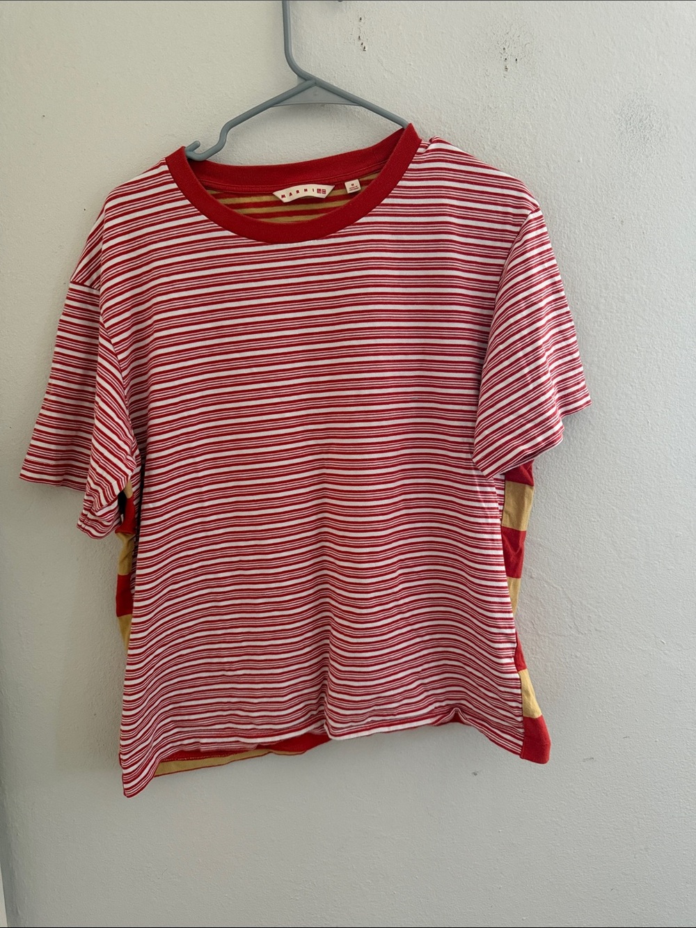 Uniqlo x Marni stripe mix tee size M